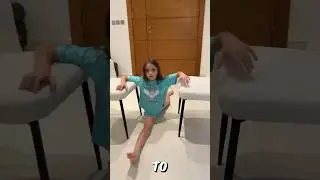 Learning how to do a split in gymnastics for beginners