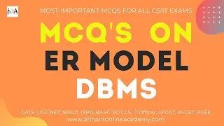 ER Model | DBMS MCQs On Entity-Relationship Model | For All Computer Science Exams | Data Base Mgmt