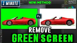 How to remove green screen in photoshop 2024