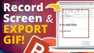 How to Make a Screen Recording GIF in Microsoft PowerPoint 🔥[PPT TIPS!]