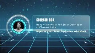 Giorgio Boa - Improve your React hydration with Qwik - React Live 2023