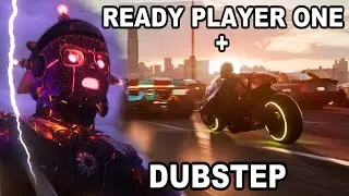 Escena de la carrera de READY PLAYER ONE con DUBSTEP