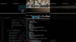 CSS Animation | CSS Car animation with background movement | Creative CSS Animation