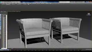 3dsmax Tutorials, Tutorial on Modeling a Single Seater Sofa in 3dsmax