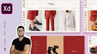 How to use component states in Adobe XD & Design an online fashion website.