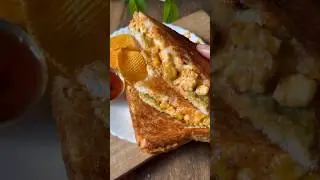 Paneer Corn Sandwich | Cheesy Corn Sandwich | Sandwich recipes #youtubeshorts #shortvideo