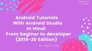 Android Studio Tutorial For Beginners - 95 | WebService |  API Integration |Database (2019 Edition)