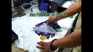 Jasa Print DTF A4 dan A3 siap press hasil cerah