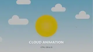 Creating a Basic Cloud Animation with HTML, CSS, and JavaScript