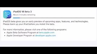 iPadOS 18 beta 3 Available