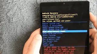 Samsung Galaxy Tab A7 Lite Hard reset//Pattern unlock