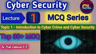 Cyber Security MCQ Lecture1|Cyber Security MCQ Series |Introduction to Cyber Crime & Cyber Security