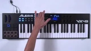 Arpeggiator function of the Alesis VX49