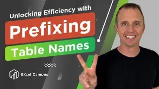 How To Prefix Your Table Names in Excel: Organizing you Excel Tables