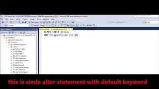 MSSQL -  How to add new integer column to the table with default value