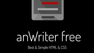 Best and Simple #HTML & #CSS Editor for Mobile Phone ✅#anWriter free