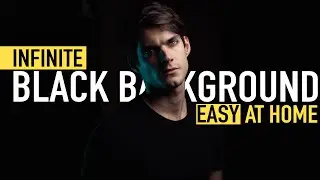 How to EASILY Shoot Infinite Black Background Photos in Your Garage