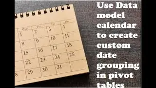 006. Use the Data Model for dates in Excel PIVOT TABLES (Missing dates, custom grouping, etc)