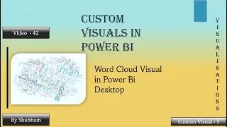 #powerbi #visualisation #custom #visual #wordcloud #visual (Video-42)- (Custom Visual -5)