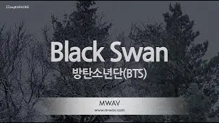 [짱가라오케/노래방] 방탄소년단(BTS)-Black Swan [ZZang KARAOKE]