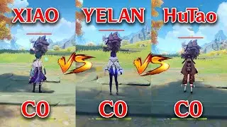 Xiao vs Yelan vs HuTao!! who is the best DPS?? Gameplay COMPARISON!!