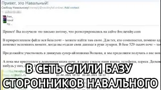 В сеть попала база электронных адресов сторонников Навального