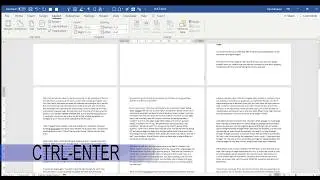 MS Word Tutorial: How to Insert a Page Break into Microsoft Word