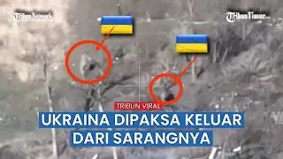 Drone Pasukan Rusia Ledakkan Lubang Persembunyian Lawannya, Tentara Ukraina Kabur!