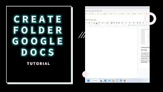 How to Create a Folder in Google Docs