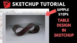 Easy Table Modeling in SketchUp with CAD Drawing | Beginner-Friendly Tutorial