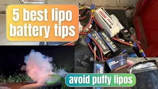 5 best lipo battery tips - avoid puffy, stressed and dangerous lipos that are a fire hazard.