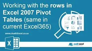 Pivot Tables Row Labels in Excel 2007