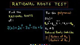 Rational Roots Test / Theorem