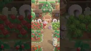 Let’s build a community garden! 🍓🍰 Mini build 🍓 ACNH | animal crossing new horizons