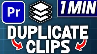 How To Duplicate Clips On Timeline Premiere Pro | Quick Tutorial