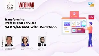 Transforming Professional Services: SAP S/4HANA with KaarTech & KEBS