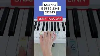 SNAP - Rosa Linn (Piano Tutorial) #easypianotutorial #pianobeginner #snap #summypiano