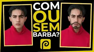 Transformação Facial no Photopea: Adicionando Barba, Bigode e Cavanhaque