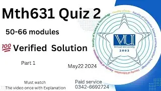 MTH631 - Real Analysis II Quiz 2 22-5-2024 💯 Percent Answers