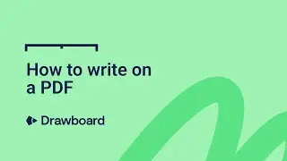 Drawboard PDF - How to write on a PDF