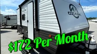 CHEAP Travel Trailer | 2023 FOREST RIVER OZARK 1620BHLE | $172 Per Month or $19,995