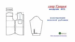 Конструкция женской рубашки