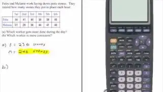 Calculating Standard Deviation