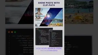 33/100 HTML/CSS/JS Animation: Show Posts with clip-path  👌👌 