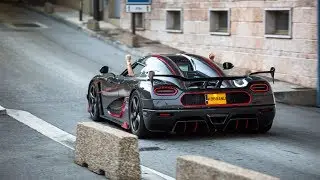 Woman drives her Full Carbon Koenigsegg Agera RS In Monaco !