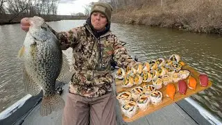 Crappie Fishing Catch N' Cook! (Crappie Sushi)