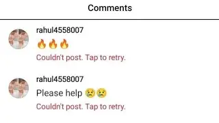 Instagram couldn't post tap to retry problem | Instagram par comments nahi ho raha hai kya karen