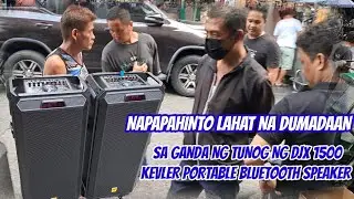 NAPAPAHINTO ANG LAHAT NA DUMADAAN SA GANDA NG TUNOG NG DJX1500 KEVLER PORTABLE BLUETOOTH SPEAKER.