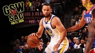 Golden State Warriors Full Team Highlights vs Kings | Feb 21, 2025 | FreeDawkins