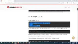 29. Introduction to Laravel Form Collective | Part 1